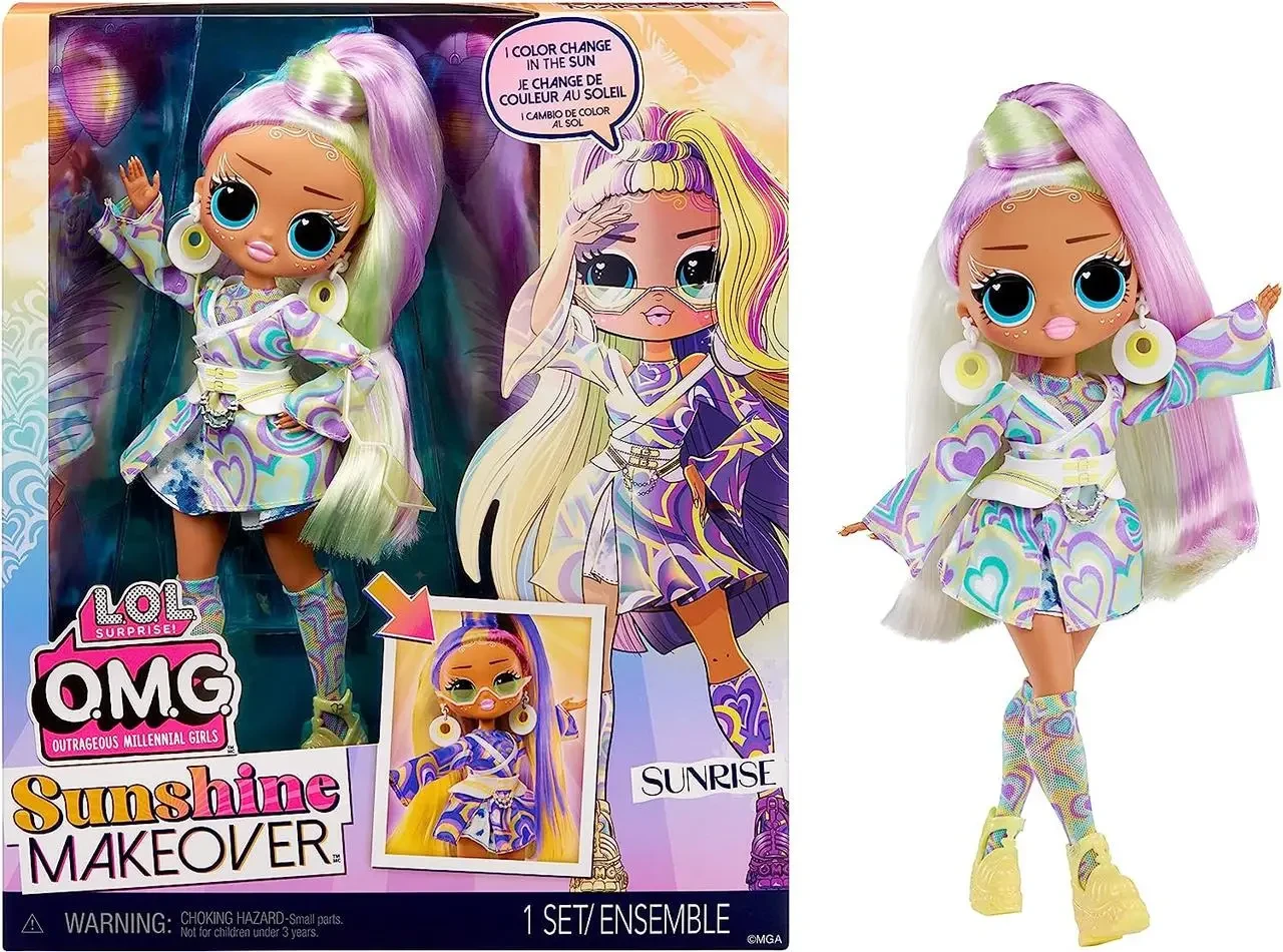 Лялька ЛОЛ Сюрприз Санрайз змінює колір LOL Surprise Sunrise Sunshine Color Change OMG Fashion Doll