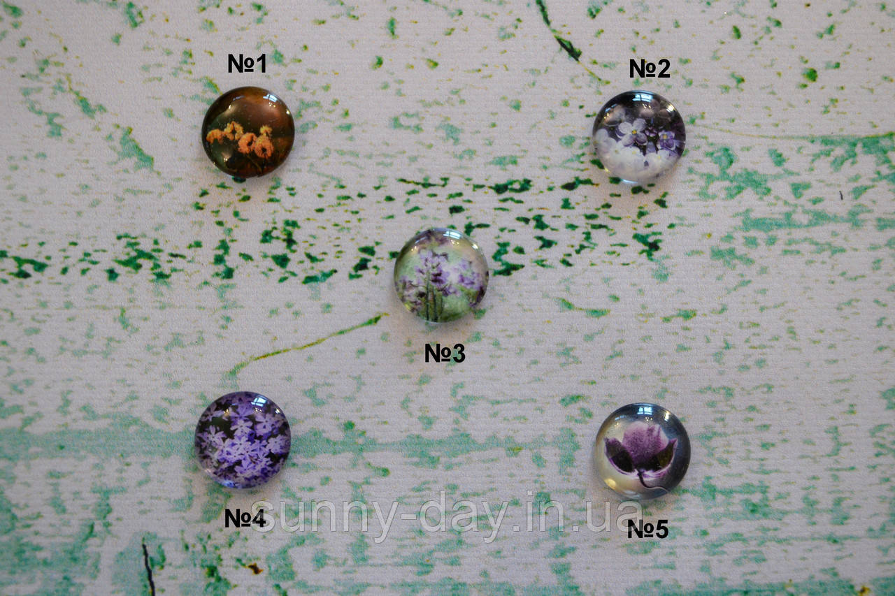 Магнітна гольниця (неодимова/феритова) круг 20мм "Квіти", фото 1