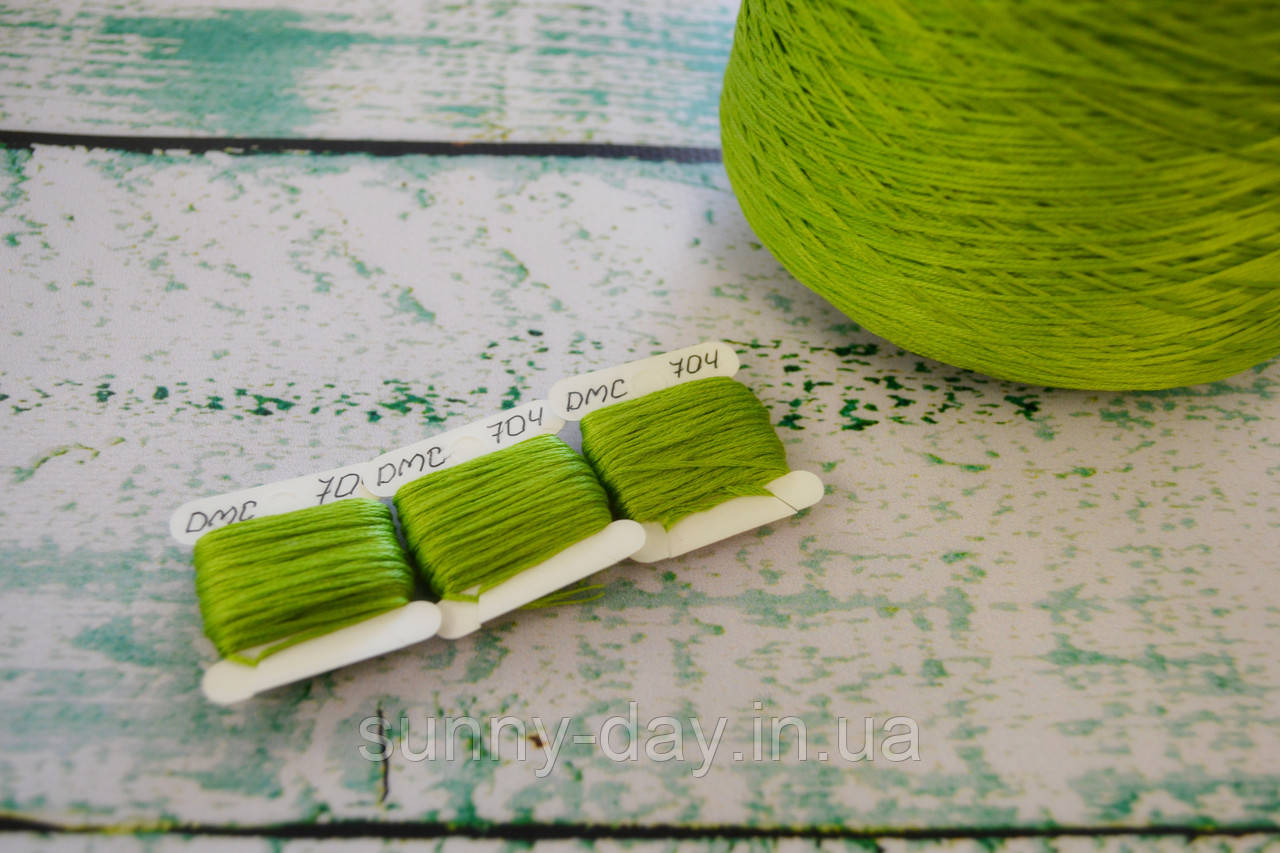 Муліне DMC art.117 №704(ручна намотка з конусу - 8м), фото 1
