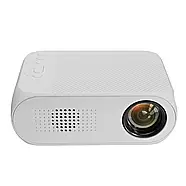 Проектор з пультом та вбудованим динаміком Projector LED UTM YG-320 Білий, фото 5
