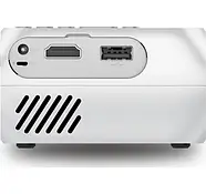 Проектор з пультом та вбудованим динаміком Projector LED UTM YG-320 Білий, фото 8