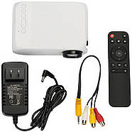 Проектор з пультом та вбудованим динаміком Projector LED UTM YG-320 Білий, фото 10