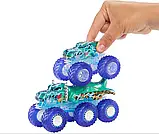 Набір 4 Машинки Хот Вілс Монстр Трак Мега Рекс і Тигрова Акула Monster Trucks Mega-Wrex&Tiger Shark Hot, фото 4