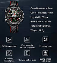 Naviforce Чоловічий спортивний тактичний годинник Naviforce Set Present подарочный набор, 2 ремешка, фото 5