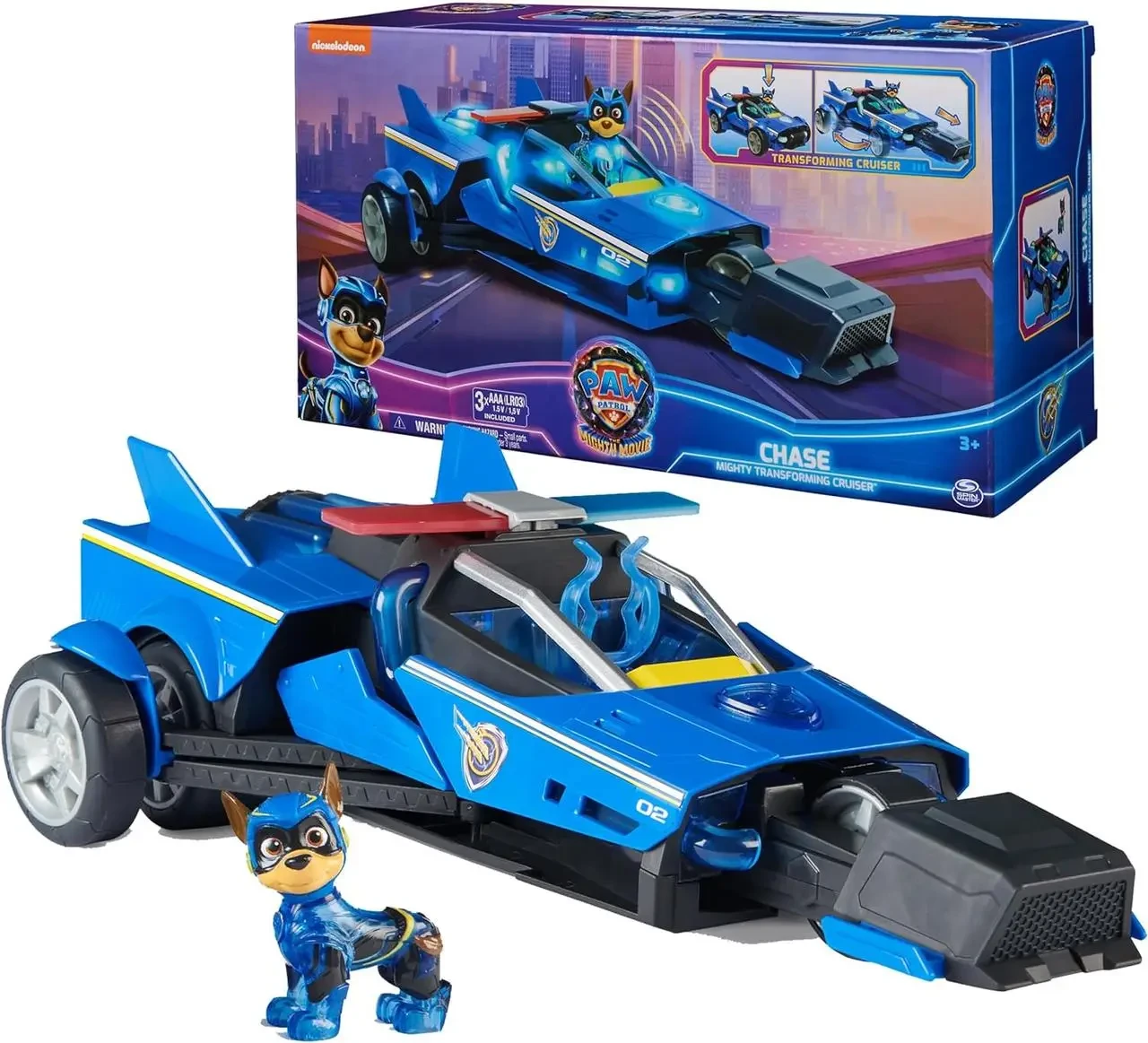 Щенячий Патруль Чейз і Перегонова Машина зі звуком і світлом Paw Patrol Chase Spin Master