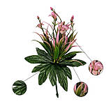 Штучні квіти букет заливка пластикова лілія, 22см, фото 5