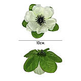 Штучні квіти букет анемони на Великдень із зеленою підставкою, 35см, фото 5