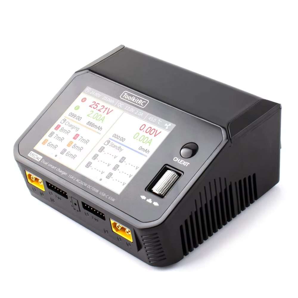 Зарядний пристрій ToolkitRC M6DAC black