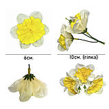 Штучні квіти букет нарциси Хмарка, 48см, фото 6