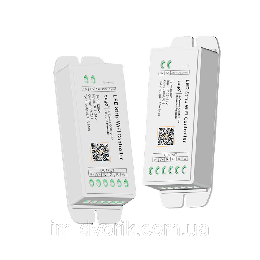 Контролер RGBW Tuya WIFI DC5-24V для LED освітлення (5)