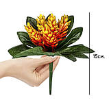 Штучні квіти букет бордюрный пластиковая кукурузка, 16см, фото 3