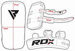 Пади для тайського боксу RDX T1 Curved Thai Kick Pad White  (1 шт.), фото 5
