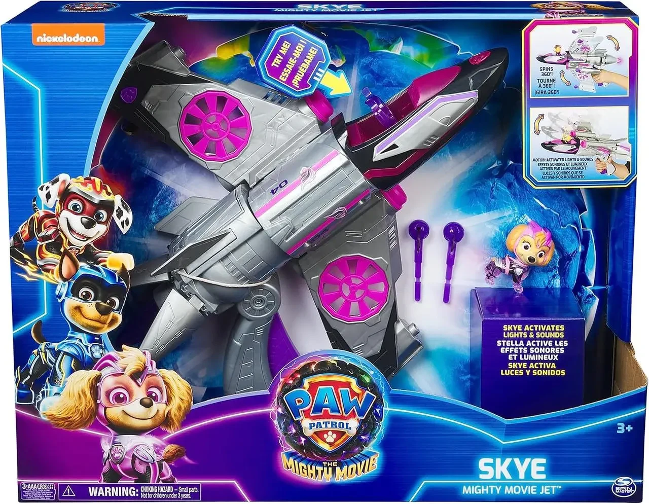 Щенячий патруль Могутні цуценята Мегакіно літак Скай Paw Patrol The Mighty Movie Rescue Jet Skye Mighty Pups