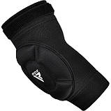 Налокітники спортивні RDX Hosiery Elbow Foam Black/White S, фото 5