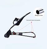 Дитячий шезлонг (крісло-гойдалка) бордовий + дуга з іграшками в подарунок, фото 8