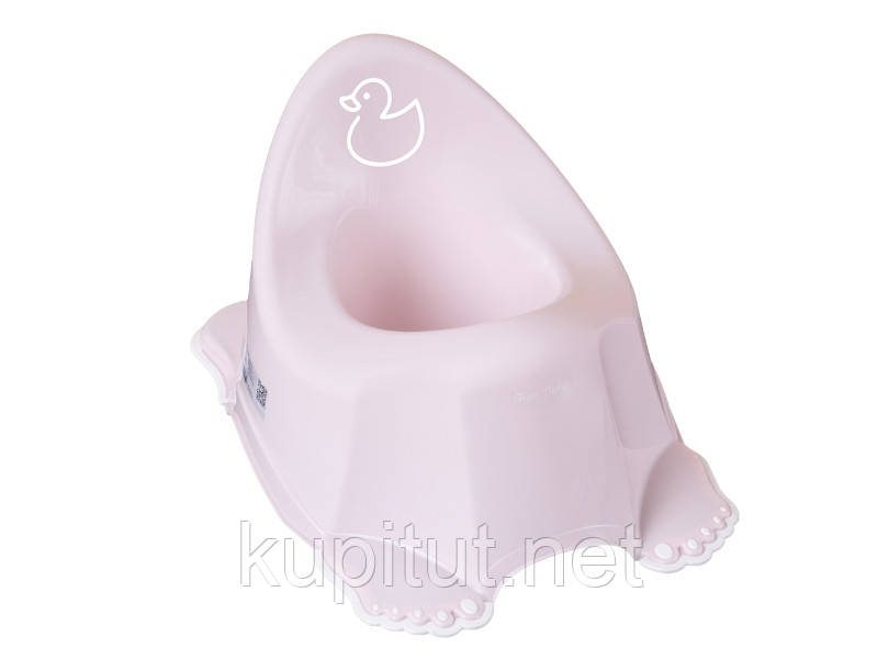 Горщик дитячий антиковзкий DUCK light pink, фото 1