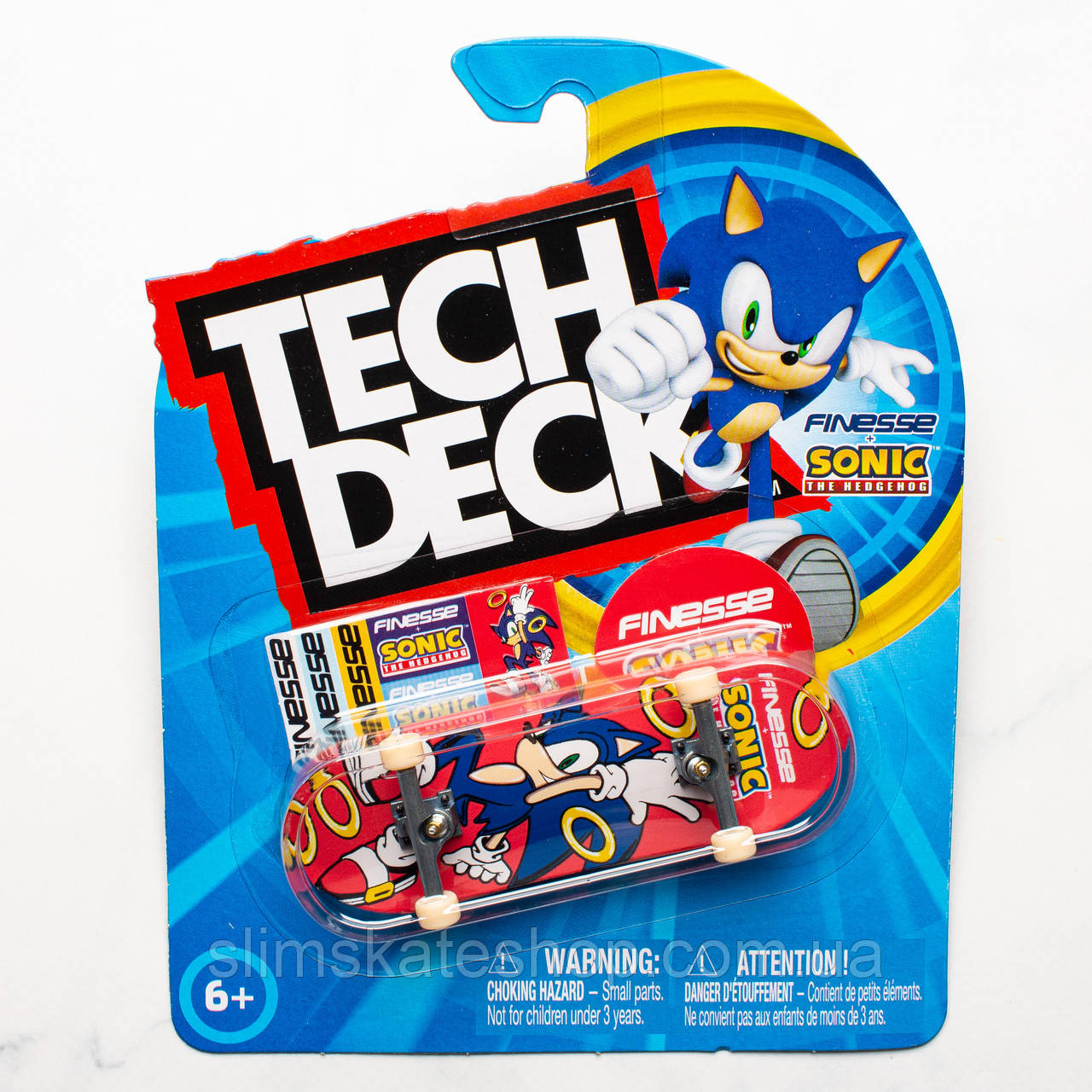 Фінгерборд Tech Deck Finesse + Sonic The Hedgehog Spin Master - колекційна серія