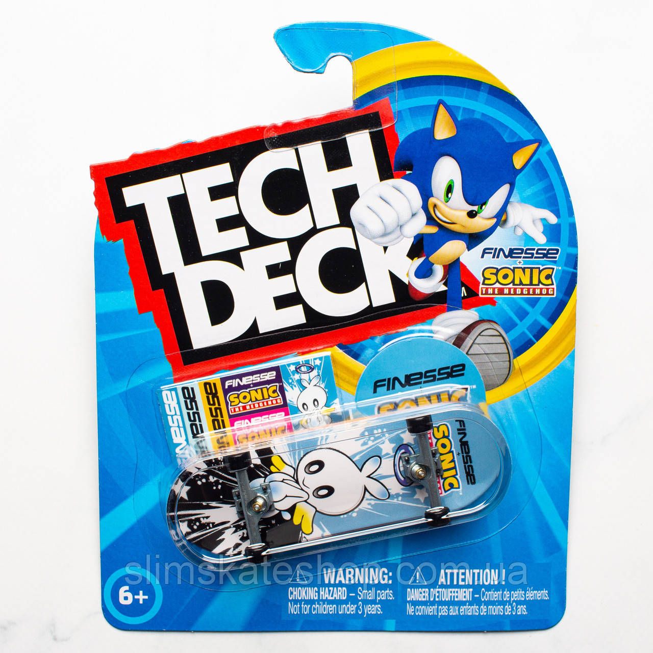 Фінгерборд Tech Deck Finesse + Sonic The Hedgehog Hero Chao Spin Master - колекційна серія