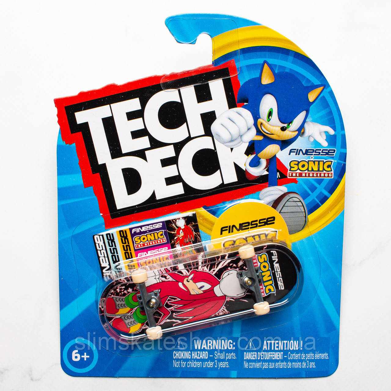 Фінгерборд Tech Deck Finesse + Sonic The Hedgehog Knuckles Spin Master - колекційна серія