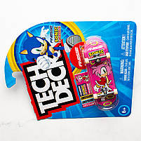 Фінгерборд Tech Deck Finesse + Sonic The Hedgehog Amy Rose Spin Master - колекційна серія, фото 3
