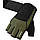 Рукавички для фітнесу RDX W3 ARMY GREEN WITH EVA PADDING-S, фото 4