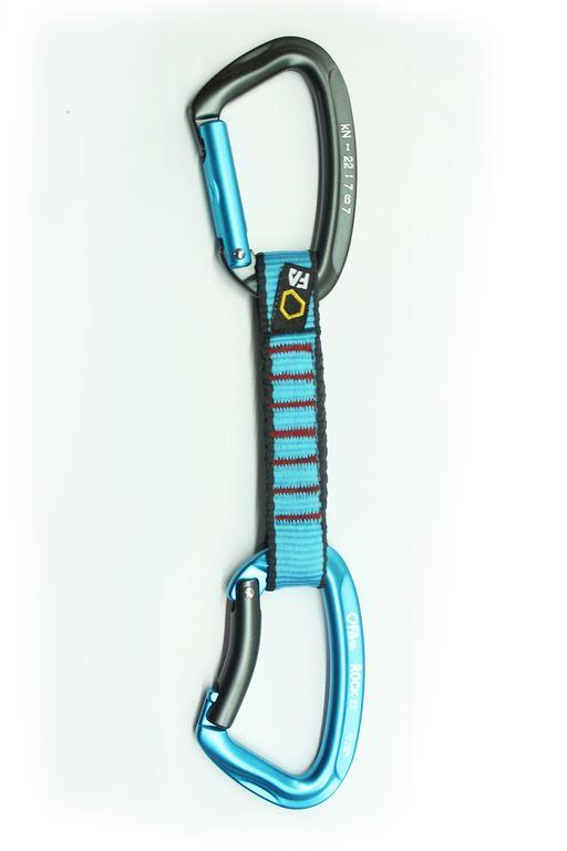 FA Відтяжка з карабінами ROCK EXPRESS PAD 19 mm 12 cm BLUE