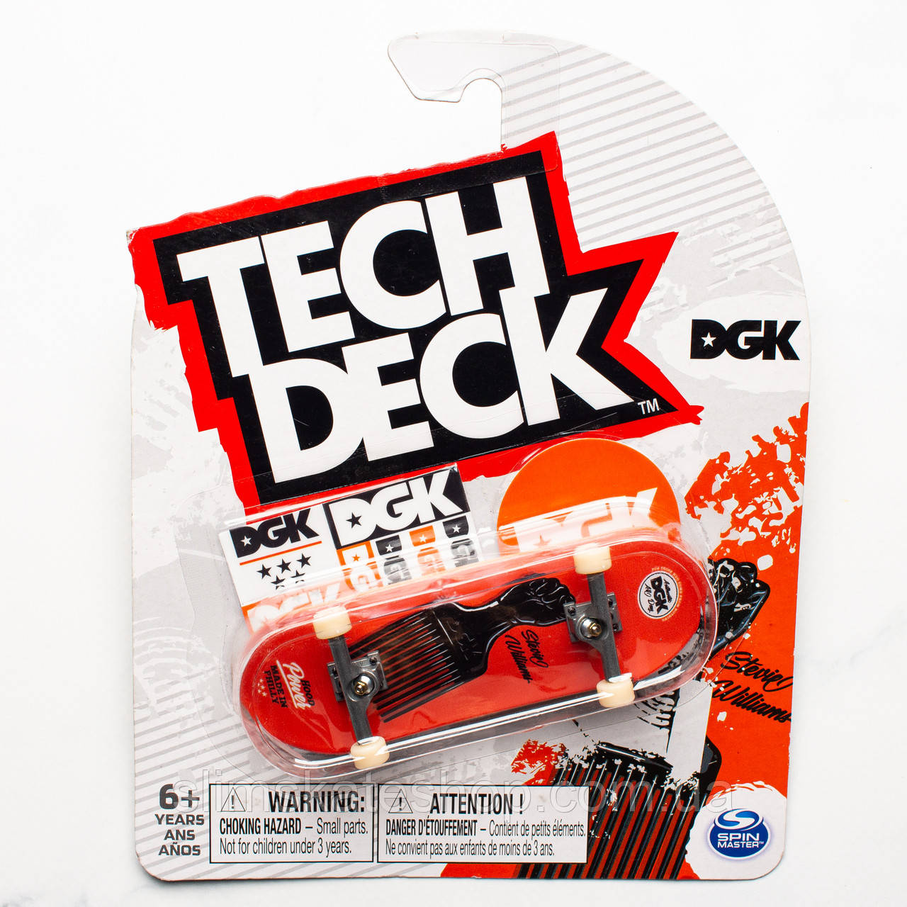 Фінгерборд Tech Deck DGK Skateboards Stevie Williams Hair Comb 32 мм, фото 1