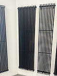 Michael 2 1800×500 мм 1590 Вт чорний структурний подвійний вертикальний радіатор, фото 2