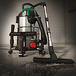 Пилосос Parkside PWD 25 B3 для сухого та вологого прибирання з набором насадок 25 л 1400 Вт Німеччина, фото 7