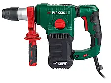 Перфоратор Parkside PBH 1550 C1 SDS-Plus ударний дриль 1550 Вт із долотом і набором свердел Німеччина, фото 3