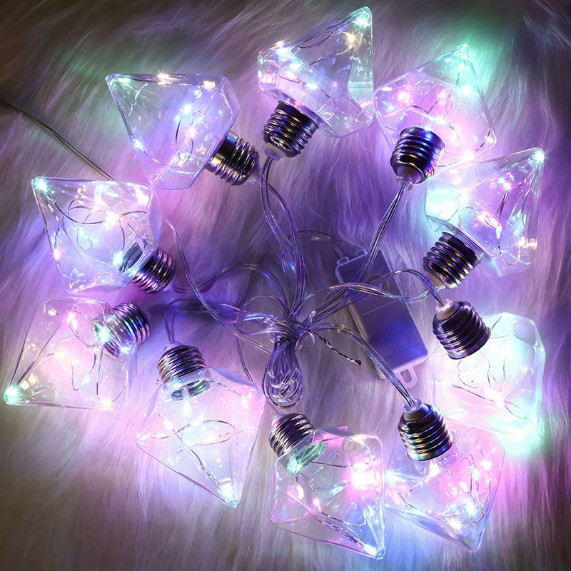 Гірлянда штора у вигляді лампочки Light Bulb Rhombus 150 LED 3x1.5м Multicolor, фото 1