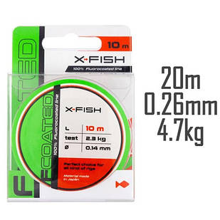 Флюорокарбон X-Fish FCoated 20m 0.26mm 4.7kg