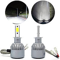 Комплект світлодіодних автоламп (2шт) 12-24V, 30W, C6 H3 / Автомобільні LED лампи ближнього та дальнього світла