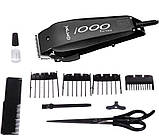 Машинка для стрижки волосся Gemei GM-1016 (8 насадок) / Машинка для стрижки мережева з ножицями, фото 3