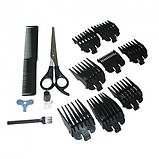 Машинка для стрижки волосся Gemei GM-1016 (8 насадок) / Машинка для стрижки мережева з ножицями, фото 4