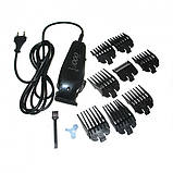 Машинка для стрижки волосся Gemei GM-1016 (8 насадок) / Машинка для стрижки мережева з ножицями, фото 7