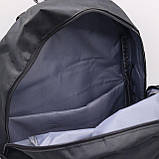 Підлітковий рюкзак для хлопчика з USB (46х30х15 см), Чорний / Шкільний рюкзак світловідбивний, фото 7