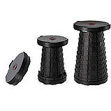 Складаний стілець Telescopic stool, Чорний / Розкладний телескопічний стілець для походів, фото 8