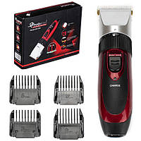 Бездротова стрижка Geemy GM-550 / Акумуляторний триммер для волосся / Електробритва з насадками