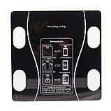 Смарт ваги до 180кг A-8003 з Bluetooth, Чорні / Розумні ваги підлогові з додатком, фото 3