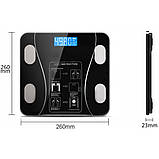 Смарт ваги до 180кг A-8003 з Bluetooth, Чорні / Розумні ваги підлогові з додатком, фото 8