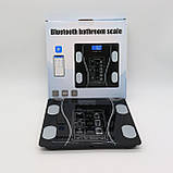 Смарт ваги до 180кг A-8003 з Bluetooth, Чорні / Розумні ваги підлогові з додатком, фото 9