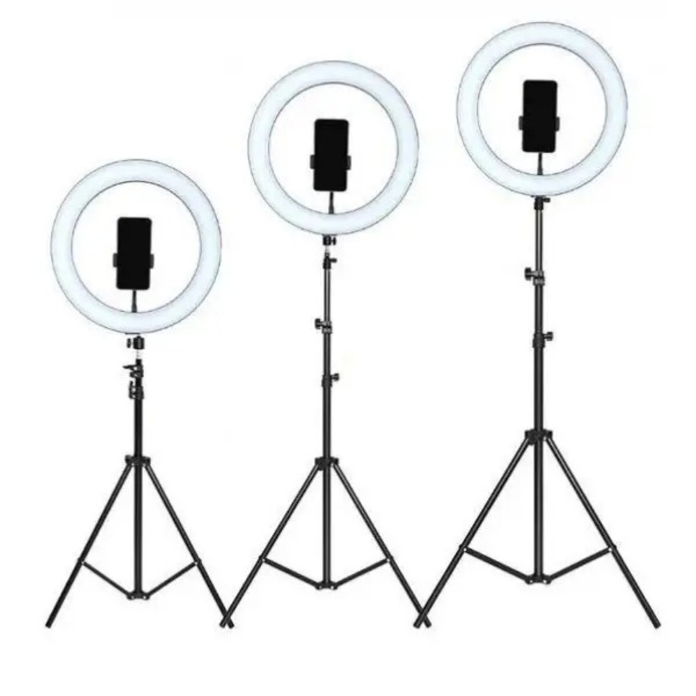 Штатив складаний для LED лампи 0,66-2 м / Стійка-тренога для кільцевої лампи та студійного світла