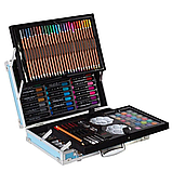 Набір для малювання у валізі 145 предметів / Набір для творчості / Комплект предметів для творчості, фото 5