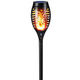 Садовий ліхтар на сонячній батареї 52см, Solar flame / Вуличний декоративний світильник з ефектом полум'я, фото 4