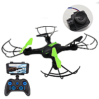 Квадрокоптер з підсвічуванням та WiFi камерою LH-X43W / Дрон на радіокеруванні