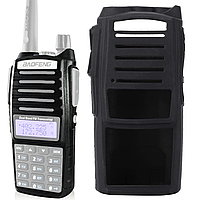 Захисний чохол для рації Baofeng UV 82, 11,5х6х3 см / Силіконовий футляр для радіостанції