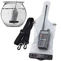 Водонепроникний чохол для рації 5R/UV82 + ремінець, Waterproof bag/ Універсальний чохол для рації герметичний