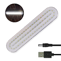 Компактна яскрава лампа ліхтар KD-760, USB, 60 LED / Акумуляторна лампа-світильник