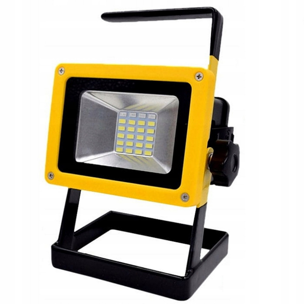 Акумуляторний прожектор з 3 акумуляторами (24 LED, 30 Вт) D15 / Портативний переносний ліхтар